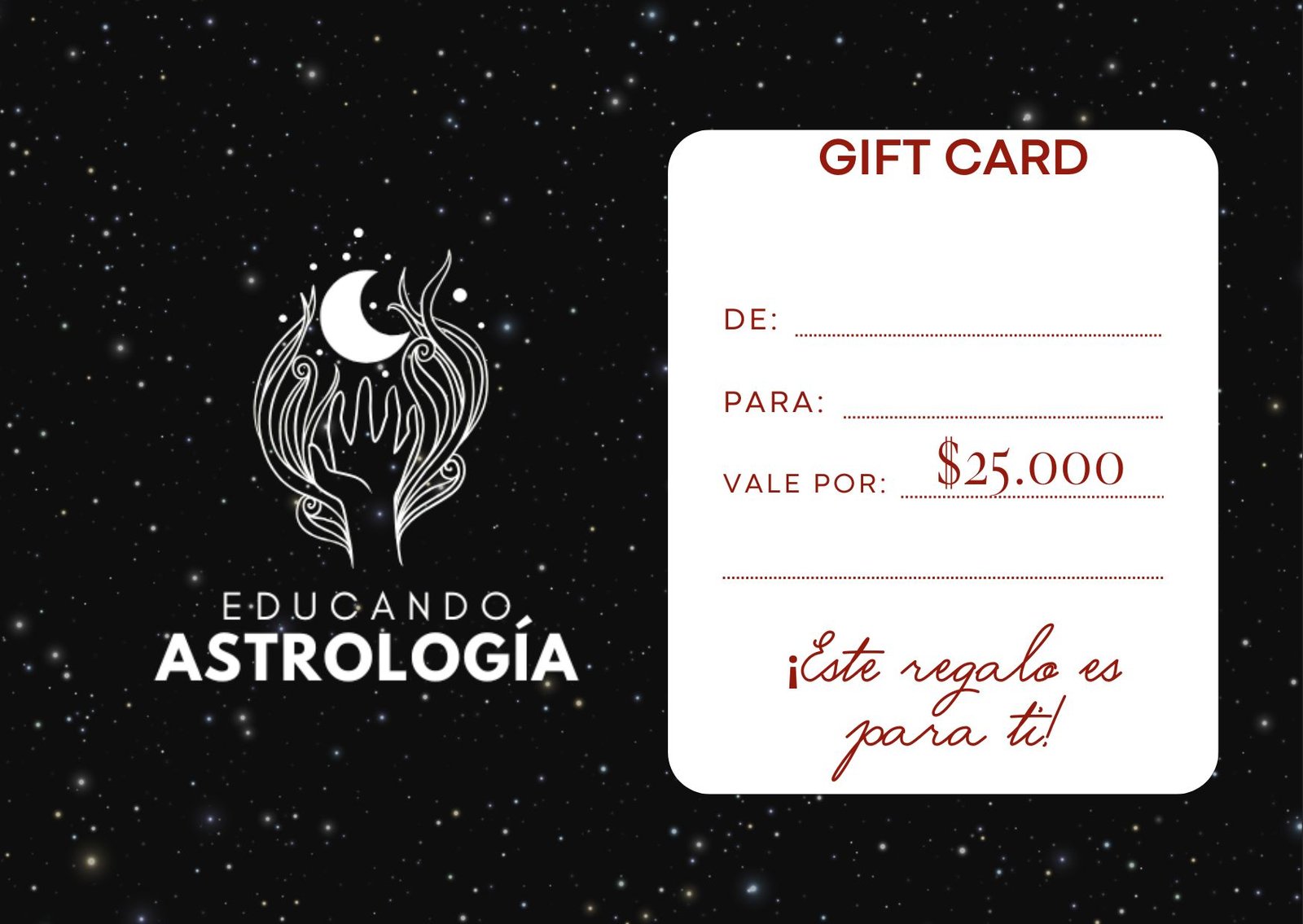 GIFT CARD - Carta Natal